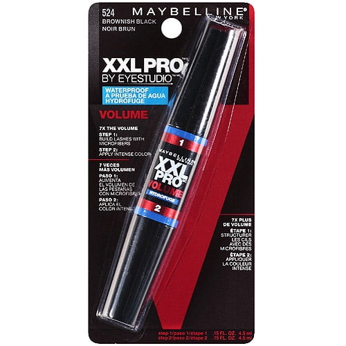 Maybelline New York XXL PRO by Eye Studio Volume Waterproof Mascara, 524 Brownish Black