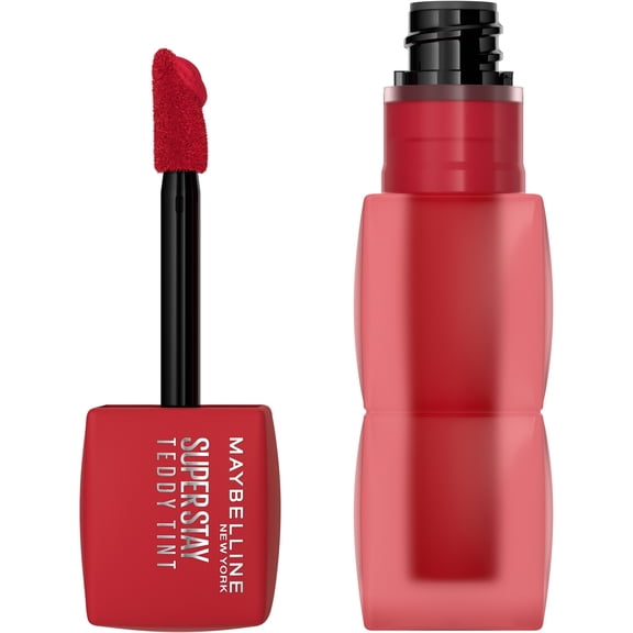 Maybelline Super Stay Teddy Tint Long Lasting Matte Lip Tint, Tomato Girl, 0.17 fl oz
