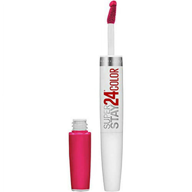 Highly Lipstick, Moisturizing Lasting 2-Step oz with Color 1 Stay Long Pigmented Pink, Liquid 24, Magenta, Balm, Maybelline Neon Crisp Super