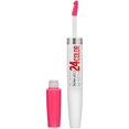 thumbnail image 1 of Maybelline Super Stay 24, 2-Step Liquid Lipstick Makeup, Long Lasting Highly Pigmented Color with Moisturizing Balm, Pink Goes On, Neon Pink, 1 Count, 1 of 11