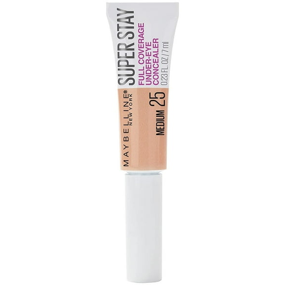 Maybelline Super Stay Full Coverage, Long Lasting Under-Eye Concealer, Medium, 0.23 fl. oz.