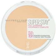Maybelline Super Stay Full Coverage Powder Foundation Makeup, Matte Finish, Natural Beige, 0.21 fl. oz.
