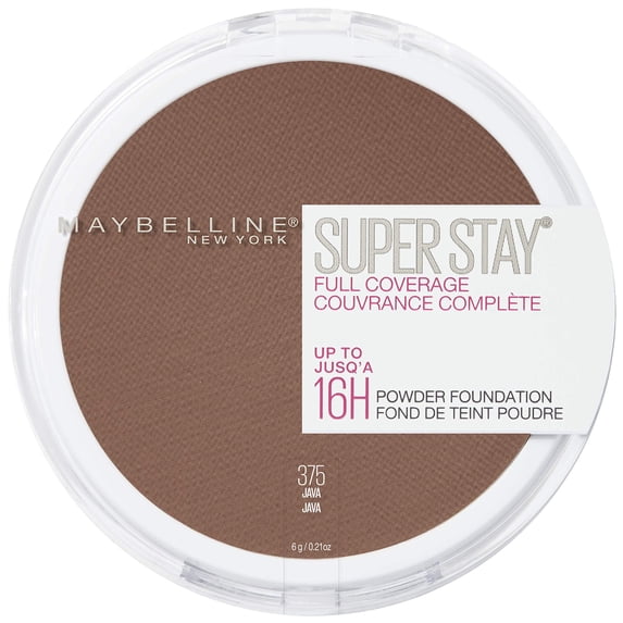 Maybelline Super Stay Full Coverage Powder Foundation Makeup, Up To 16 Hour Wear, Soft, Creamy Matte Foundation, Java, 1 Count