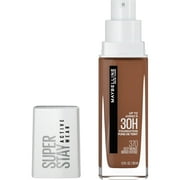 Maybelline Super Stay Liquid Foundation Makeup, Full Coverage, 370 Deep Bronze, 1 fl oz