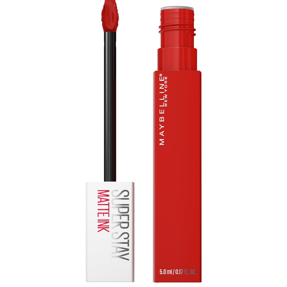  Maybelline Super Stay Matte Ink Liquid Lipstick Makeup, Long  Lasting High Impact Color, Up to 16H Wear, Founder, Cranberry Red, 1 Count  : Beauty & Personal Care