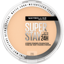 Maybelline Super Stay Powder Foundation Makeup, Soft Matte Finish, 202, 0.21 oz