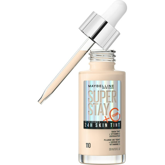 Maybelline Super Stay Super Stay Up to 24HR Skin Tint with Vitamin C, 110, 1 fl oz