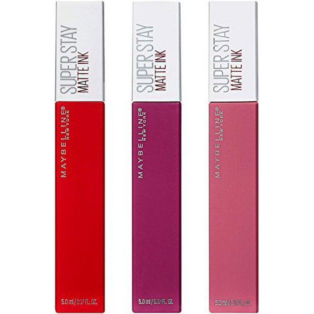 Maybelline Superstay Matte Ink Liquid Lipstick 3 Piece Gift Set