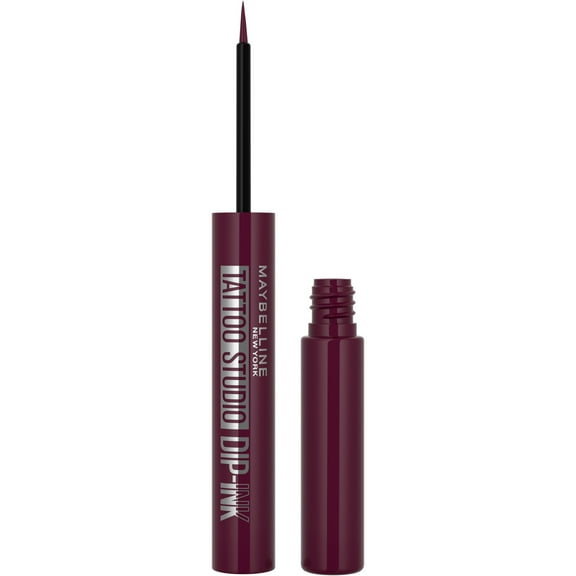 Maybelline Tattoo Studio Dip-Ink Liquid Eyeliner, Burgundy Boost, 0.06 fl oz