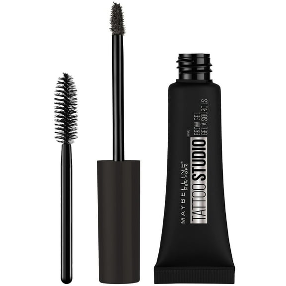 Maybelline Tattoo Studio Waterproof Eyebrow Gel Makeup, Black