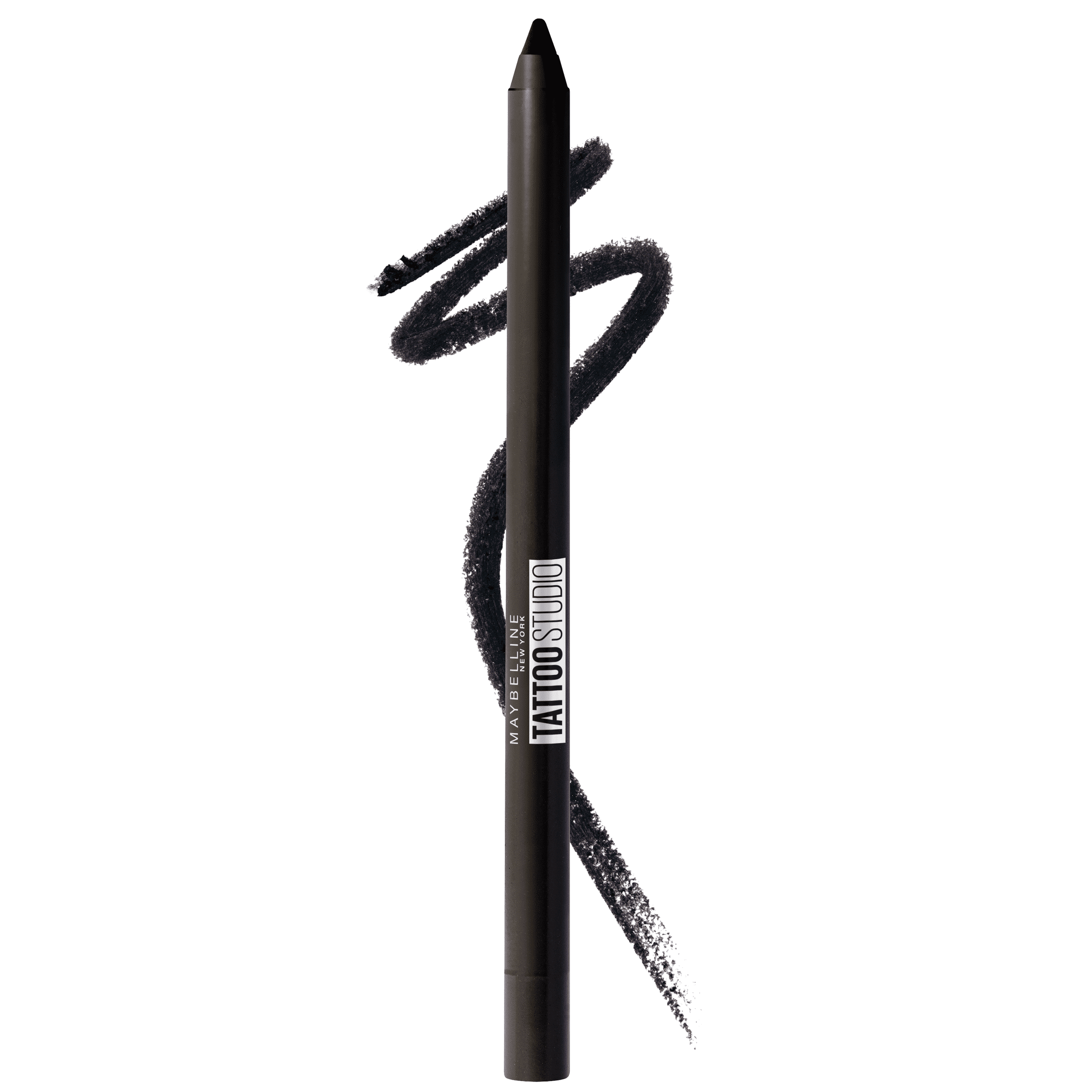 Maybelline Sky High Waterproof Mascara Makeup, Very Black + Maybelline New  York Tattoo Studio Ink Pen Eyeliner Jet Black Bundle