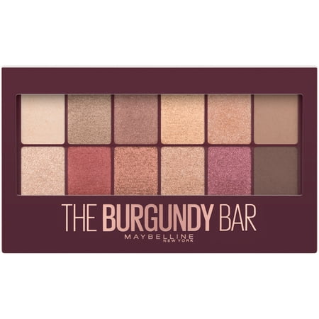 Maybelline The Burgundy Bar Eyeshadow Palette Makeup, 0.33 oz.