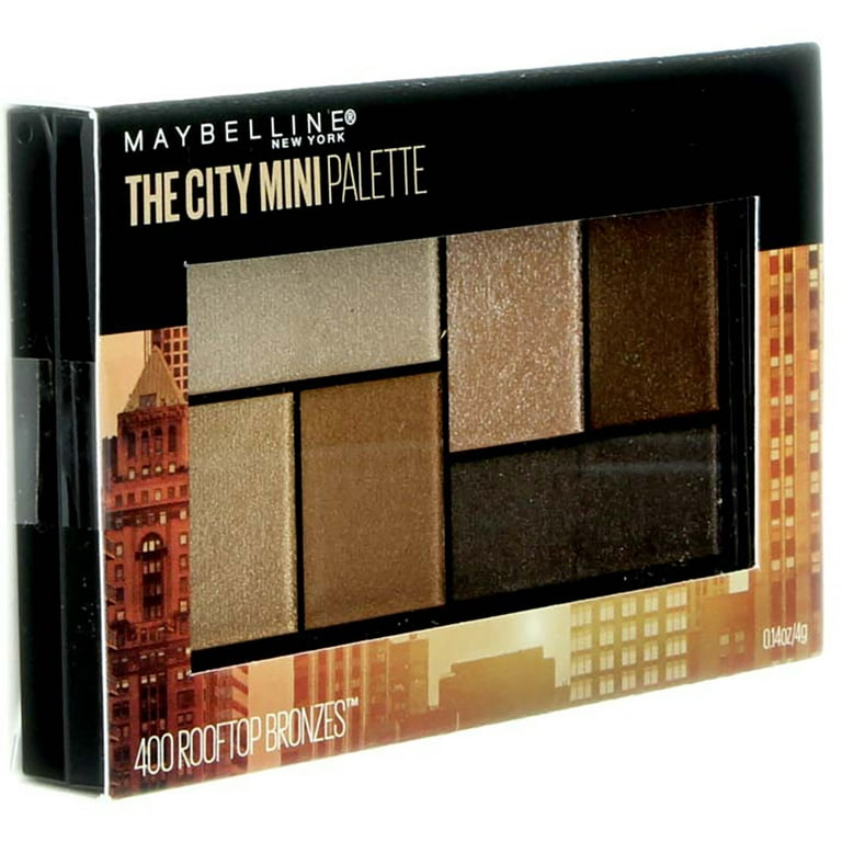 Maybelline The City Mini Eyeshadow Palette, Rooftop Bronzes 0.14 oz (Pack  of 4)