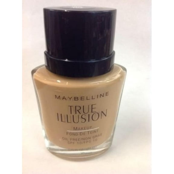 Maybelline True Illusion Liquid Makeup Foundation (True Tan) 1.15 Fl Oz 34 Ml Full Size.