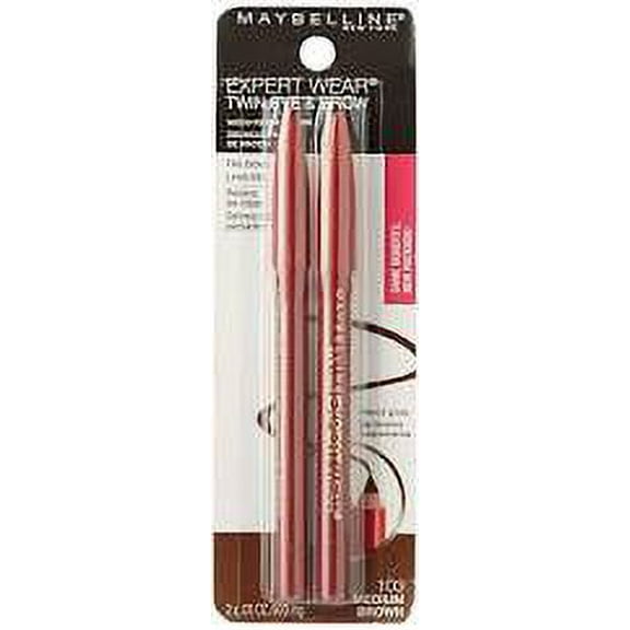Maybelline Twin Eyebrow Pencils and Eyeliner Pencils, Medium Brown