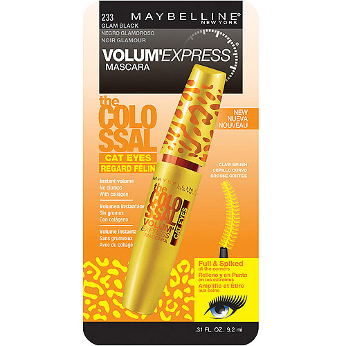 Maybelline Volum Express The Colossal Cat Eyes Washable Mascara, Glam Black - image 1 of 9