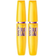 Maybelline Volum Express The Colossal Washable Mascara, Glam Black, 2 Pack