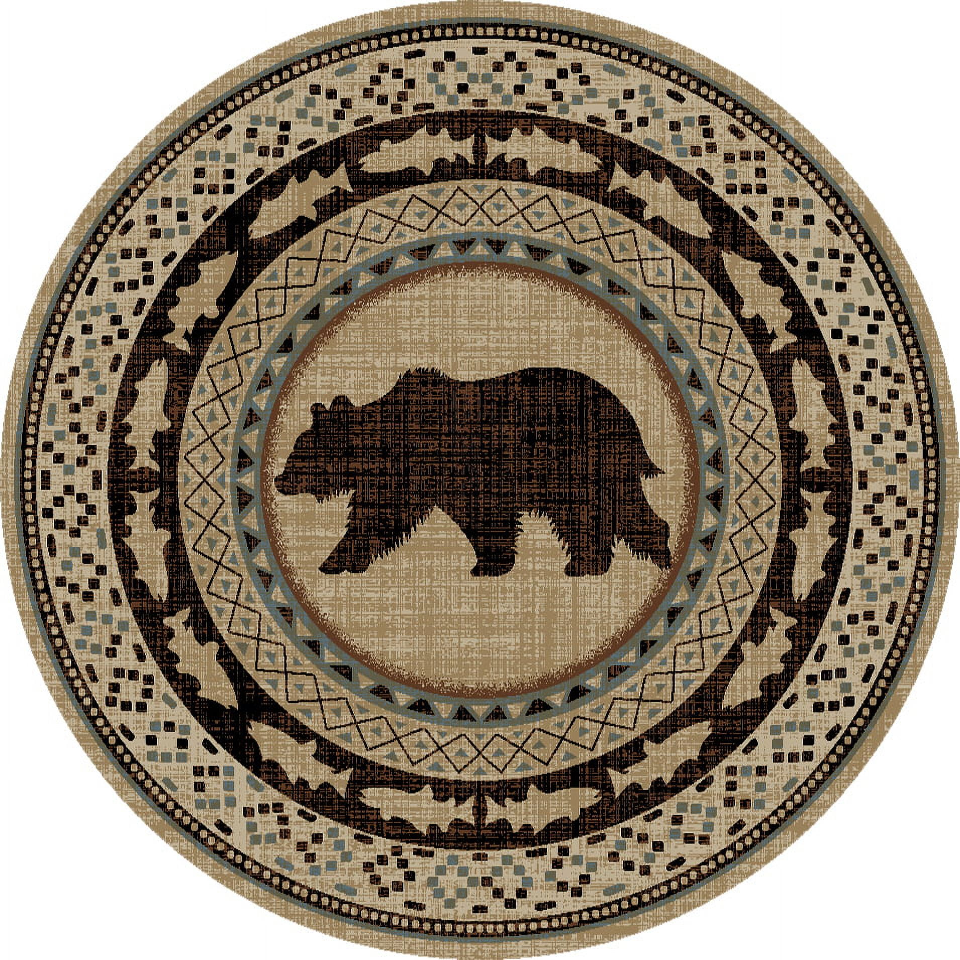 Mayberry Asheville Beige AD8071 Lodge Indoor Area Rug