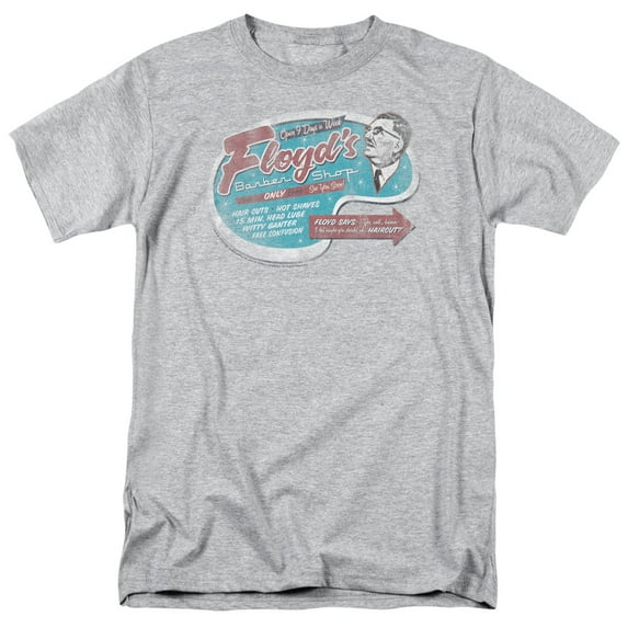 Mayberry Floyds Barber Shop Officially Licensed Adult T-Shirt M