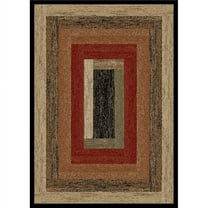 Mayberry Rug HS3783 2X3 2 ft. 3 in. x 3 ft. 3 in. Hearthside Rustic Panel Area Rug, Multi Color