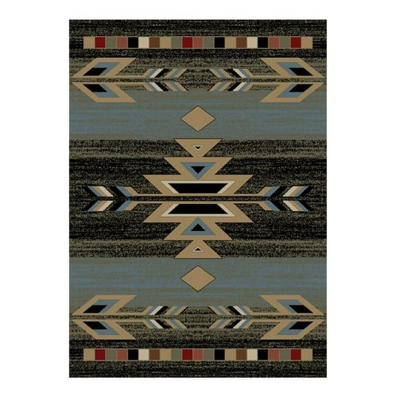 Mayberry Rug 2 ft. 3 in. x 7 ft. 7 in. Hearthside Rio Grande Ebony Area Rug