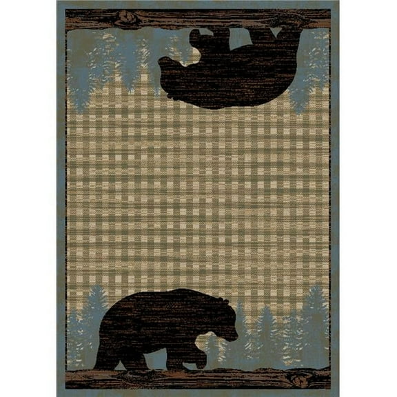 Mayberry Rug  2 x 4 ft. American Destination Ashland Area Rug, Blue