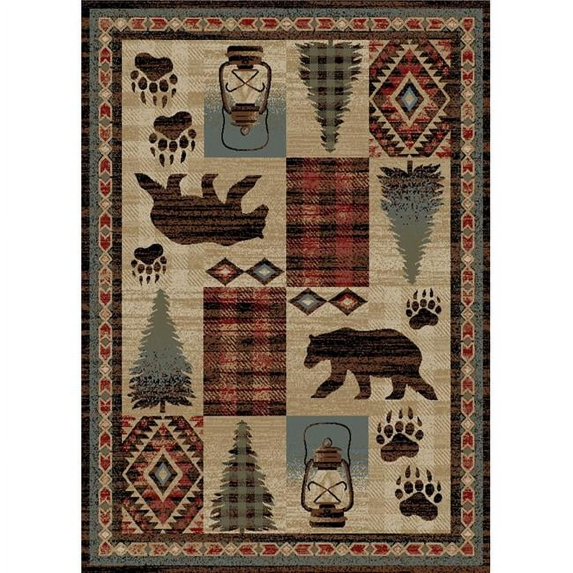 Mayberry Rug 2 x 4 ft. American Destination Cypress Creek Area Rug, Multi Color
