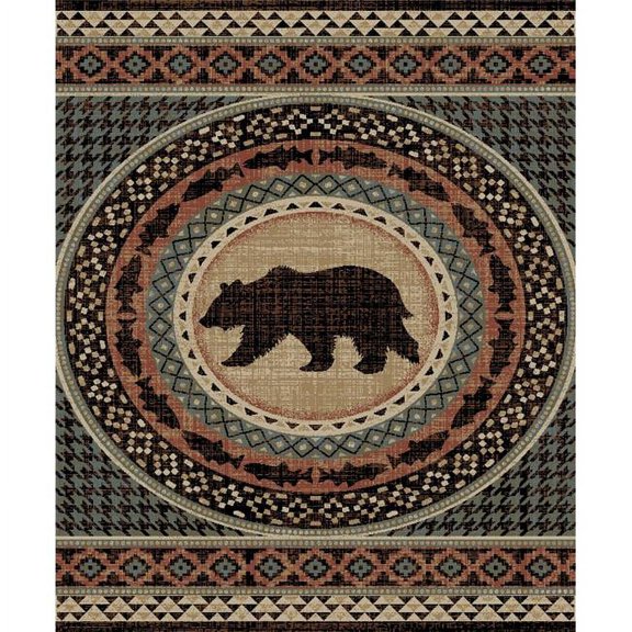 Mayberry Rug AD8078 5X8 5 ft. 3 in. x 7 ft. 3 in. American Destination Asheville Area Rug, Multi Color