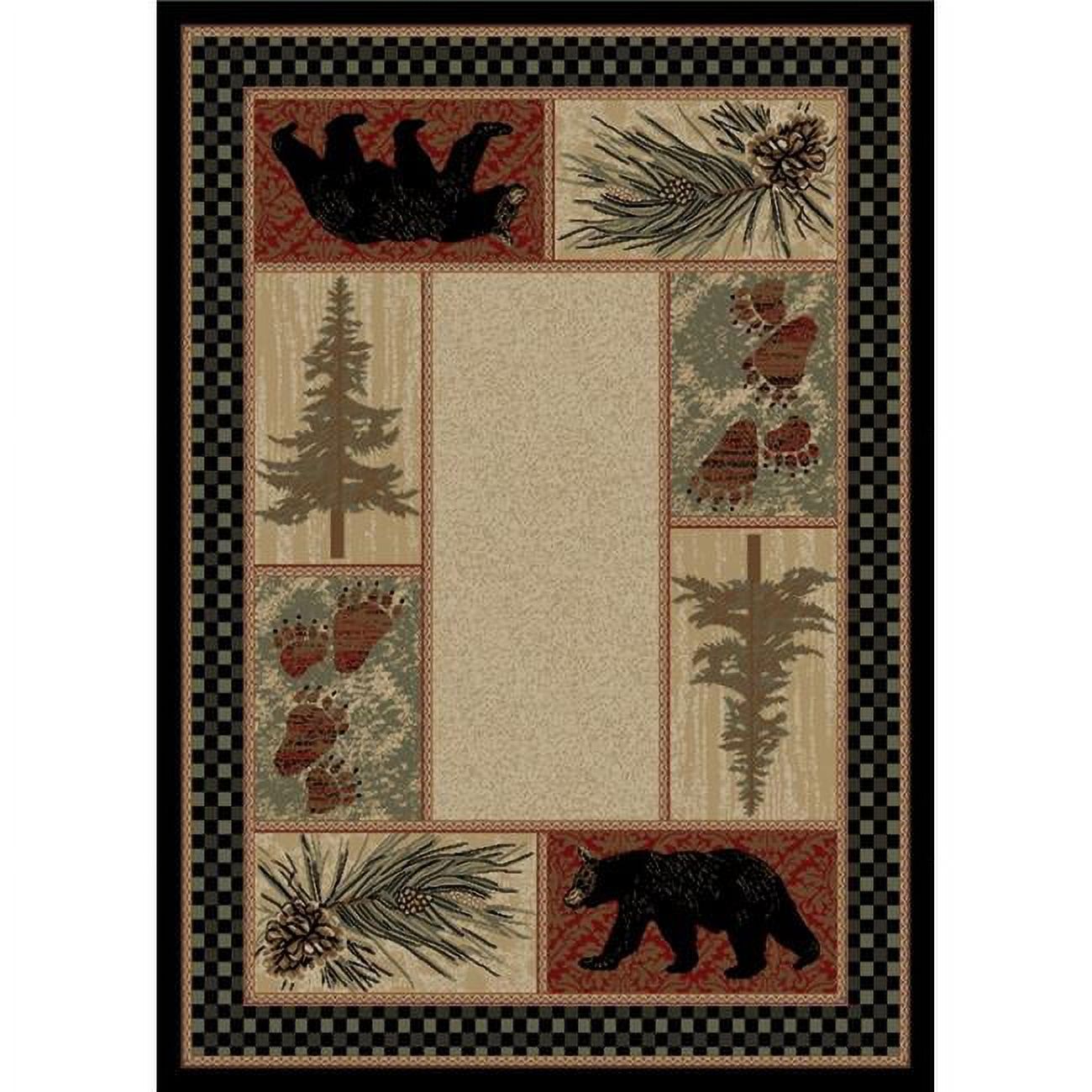 Mayberry Rug Tree Stump Mayberry Rug 5 ft. 3 in. x 7 ft. 3 in. American Destination Cades Cove ...
