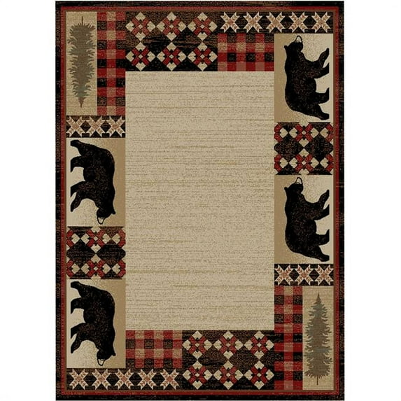 Mayberry Rug American Destination Edgewood Multi Area Rug 5'3"x7'3"
