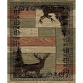 thumbnail image 1 of Mayberry Rug AD8065 5X8 5 ft. 3 in. x 7 ft. 3 in. American Destination Woodgrain Area Rug, Multi Color, 1 of 5