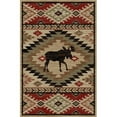 thumbnail image 1 of Mayberry Rugs Lodge King High Country Elk Southwest Area Rug 5'3" x 7'7" 5' x 8', 1 of 5