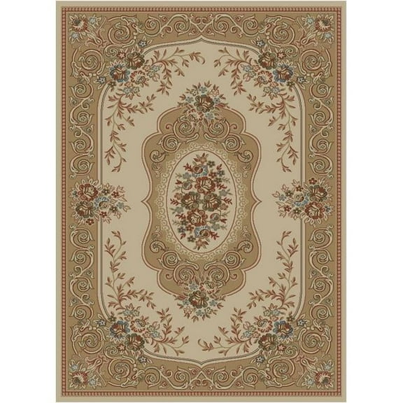 Mayberry Rug 7 ft. 10 in. x 9 ft. 10 in. Home Town Lyon Area Rug - Ivory