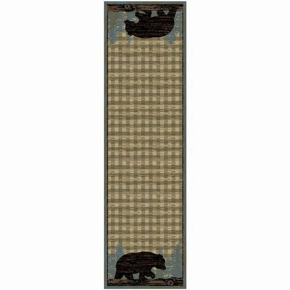 Mayberry Rug AD2066 2X8 2 x 8 ft. American Destination Ashland Area Rug, Blue