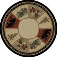 thumbnail image 1 of Mayberry Rug AD3793 5RD 5 ft. 3 in. x 5 ft. 3 in. Round American Destination Cades Cove Area Rug, Multi Color, 1 of 1