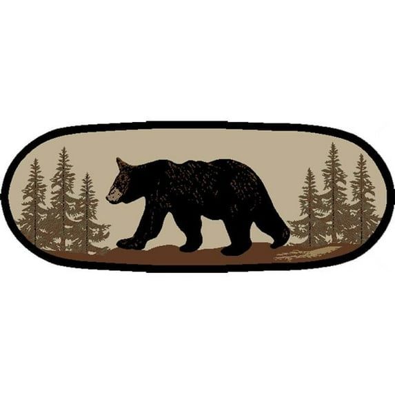 Mayberry Rug AD3873 2X5 26 x 63 in. Oval American Destination Area Rug, Bearwalk