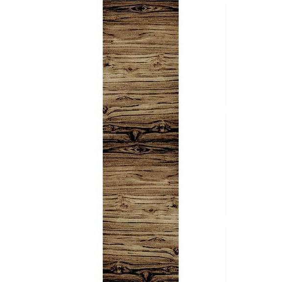 Mayberry Rug AD6428 2X8 2 ft. 3 in. x 7 ft. 7 in. Lumberton Rectangle Area Rug, Brown
