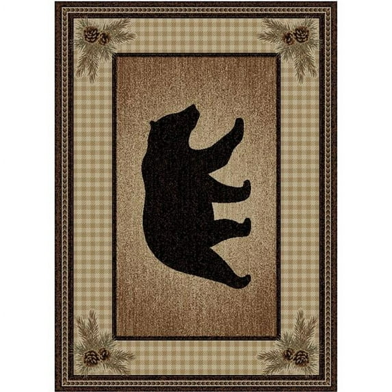Mayberry Rug AD6681 5X8 5 ft. 3 in. x 7 ft. 3 in. Townsend Rectangle Area Rug, Brown