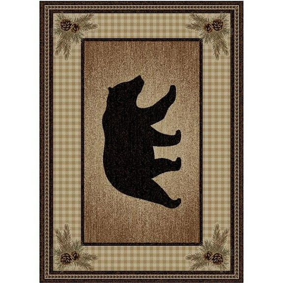 Mayberry Rug AD6681 8X10 7 ft. 10 in. x 9 ft. 10 in. Townsend Rectangle Area Rug, Brown