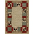 thumbnail image 1 of Mayberry Rug AD6732 5X8 5 ft. 3 in. x 7 ft. 3 in. American Destination Barnyard Area Rug, Ivory, 1 of 5