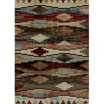Mayberry Rug American Destination Cross Plains Multi Southwest Lodge Area Rug 2'3"x3'3" 2' x 3'
