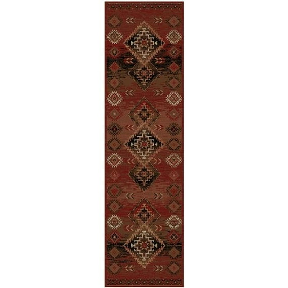 Mayberry Rug AD9580 2X8 2 ft. 3 in. x 7 ft. 7 in. American Destination Rocky Point Area Rug, Antique