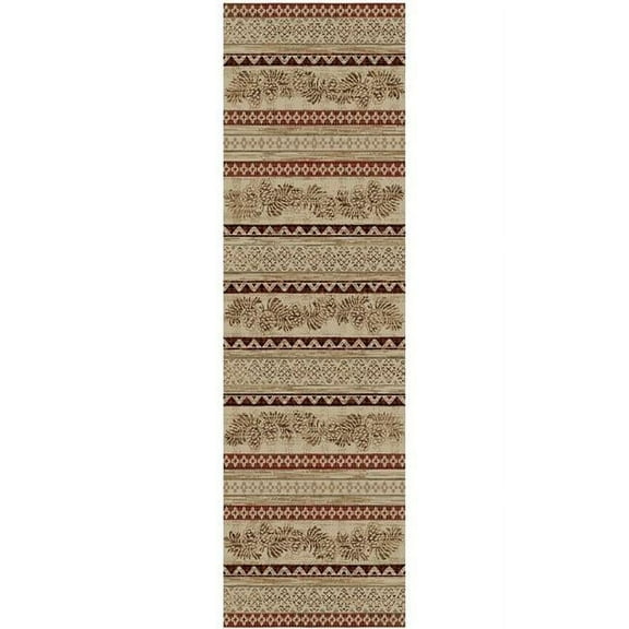 Mayberry Rug AD9601 2X8 2 ft. 3 in. x 7 ft. 7 in. American Destination Pineview Area Rug, Antique