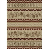 Mayberry Rug AD9601 5X8 5 ft. 3 in. x 7 ft. 3 in. American Destination Pineview Area Rug, Antique