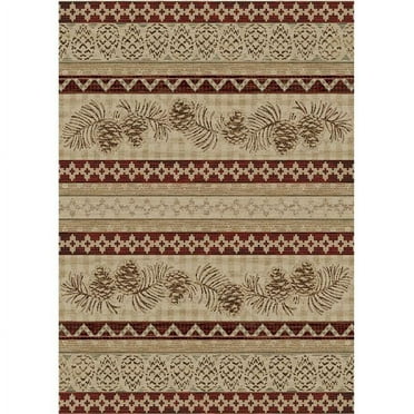 Mayberry Rug AD9601 8X10 7 ft. 10 in. x 9 ft. 10 in. American Destination Pineview Area Rug, Antique
