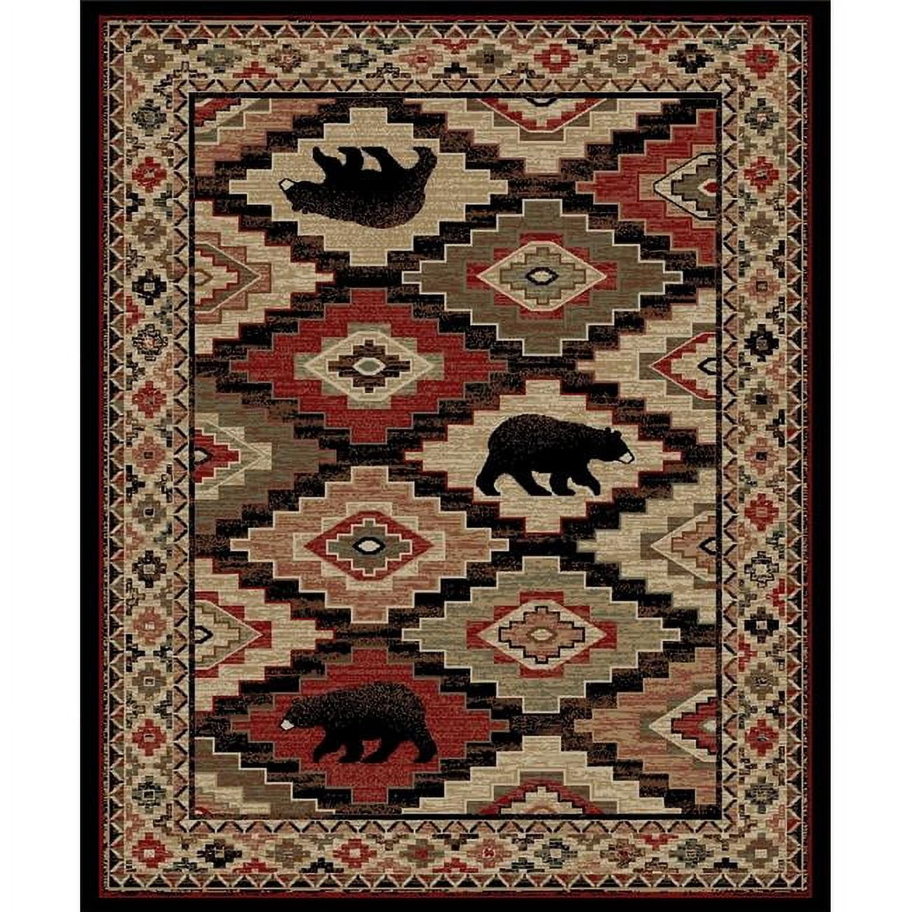 Mayberry Rug Tree Stump Mayberry Rug American Destination Boone Multi AD7793 Rectangle 8X10 ...