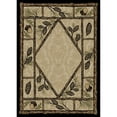 thumbnail image 1 of Mayberry Rug American Destination Brasstown Bald Pine Cone Area Rug 3'11" x 5'3" 4' x 6' Indoor, 1 of 5