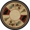 thumbnail image 1 of Mayberry Rug American Destination Cades Cove Lodge Area Rug 5'3" Round 6' Round Round, 1 of 5