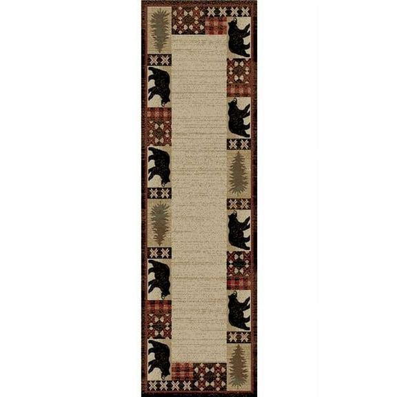 Mayberry Rug American Destination Edgewood Multi Area Rug 2'3"x7'7"