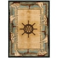 thumbnail image 1 of Mayberry Rug American Destination Key West Nautical Area Rug Ivory 7'10" x 9'10" 8' x 10', 1 of 5